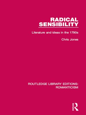 cover image of Radical Sensibility